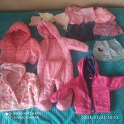 Komplet ubrań dla dziewczynki roz 74