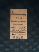 Magnes Bilet Wulka (Wólka) - Posen Hbf