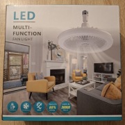 Wielofunkcyjna lampa LED z wentylatorem sufitowym