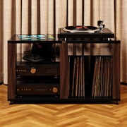 Stolik audio regał hifi na gramofon płyty winylowe FOS