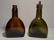 Dwie buteleczki Społem kolory vintage