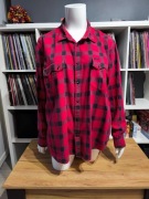 Koszula Lee 4XL Regular Fit – Czerwono-Czarna Krata