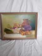 Stary obraz martwa natura