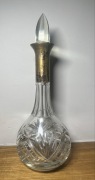 Kryształowa kolekcjonerska karafka z korkiem