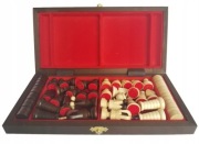 SZACHY + WARCABY DREWNIANE ZESTAW 2w1! Nowe! Okazyjna cena!