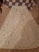 Nowa spódnica SZACHOWNICA boho zloty wzórr 