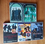 5x DVD: Matrix, Highlander, James Bond  - ANGIELSKI R4