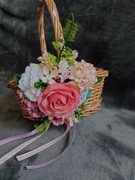 Kosz wiklinowy, koszyk dla dziecka na święconkę