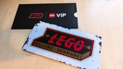 LEGO blaszana tabliczka VIP w stylu RETRO - limitowane akcesoria fana LEGO