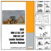 CASE 580 LE SLE LSP 590 SLE LSP Service Manual Instrukcja serwisowa 
