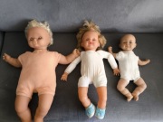 3 lalki vintage do odświeżenia 