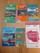7 map i 3 przewodniki turystyczne + bonus mapa CSRS lat 60-tych.