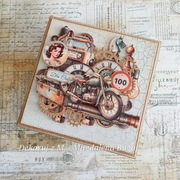 Kartka, ręcznie robiona, urodziny, imieniny, męska 