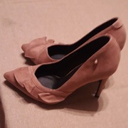 Buty różowe wizytowe 