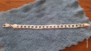 Srebrna bransoletka damska/męska – splot pancerka – 23 cm – 9 mm
