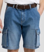 Szorty męskie Big Star jeansowe cargo niebieskie Morris 418 , ROZMIAR 34