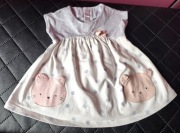 Sukienka Mayoral | letnia | miś | kotek | groszki | r. 60 (1-2 mies)