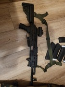 Replika karabinu ASK209 Tactical EBB +6 magazynki +kolimator +bateria 