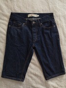 Granatowe krótkie spodenki szorty jeansowe Topman W28 jak nowe