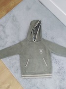 Bawełniany sweter khaki z kapturem Adams 104 kod475