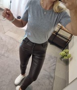 Spodnie woskowane kolor czekoladowy brazowy daysie od xxs do xl