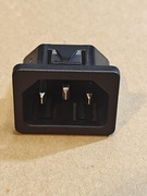 Gniazdo zasilające AC 6100.43 SCHURTER męskie 10A 250V