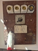 Stara tablica elektryczna PRL