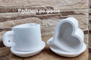 Filiżanki z gipsu ceramicznego, Dzień Babci i Dziadka