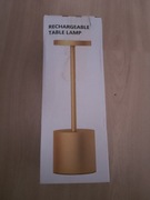 Lampa stołowa z wbudowanym akumulatorem