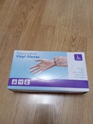 Rękawice winylowe L 100 szt 