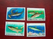 Korea 1985 MNH Mi. 1461/64 Fauna Ryby