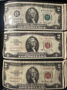 Banknoty dolar 1$ oraz 2$