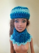 Ubranko dla Barbie czapka + komin