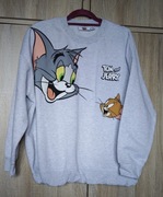 Primark Tom & Jerry  szara bluza oversize ciepła 42/44