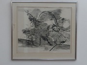 Obraz grafika sygnowana 1965 rok