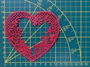 Serce ażurowe scrapki