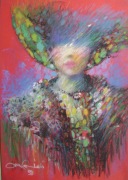 ANIOŁ ŚWIATŁA * pastel olejny * MIKOŁAJ KONCZALSKI