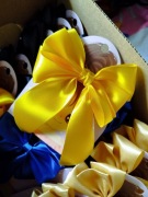 Ręcznie robiona spinka z kokardą HANDMADE 