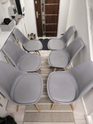 Krzesła w stylu skandynawskim 8szt.