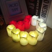 WKŁAD ŚWIECZKA DEKORACYJNA LAMPION LAMPA ZNICZ LED 6 SZT. + BATERIE GRATIS