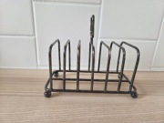 Stary stojak na tosty grzanki metalowy 