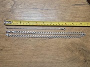 Łańcuch srebrny splot pancerka 50cm 9mm