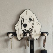 Wieszak na klucze obrożę klucze smycz itd. Cocker Spaniel.