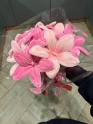 Własnoręcznie robiony bukiet kwiatów 