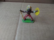 Żołnierzyk prl indianin z tarcza