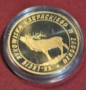 1 Kniej moneta okolicznościowa z "Rykowiska karpackiego"