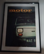 Motoryzacja PRL 1978 Maluch Fiat 126p ramka vintage 