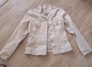 318) Kurtka kurteczka katana M&S Marks & Spencer r. UK 10 beżowa ramoneska