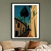 Asyż - Włoska Uliczka | Plakat Art Deco Dekoracja 40x60cm