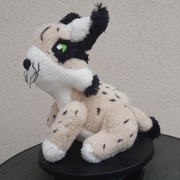 Pluszowy ryś maskotka rękodzieło